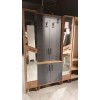 Çok Yönlü Portmanto 130 Cm Atlantik Çam-Antrasit (Özel Ölçü Ve Renk)