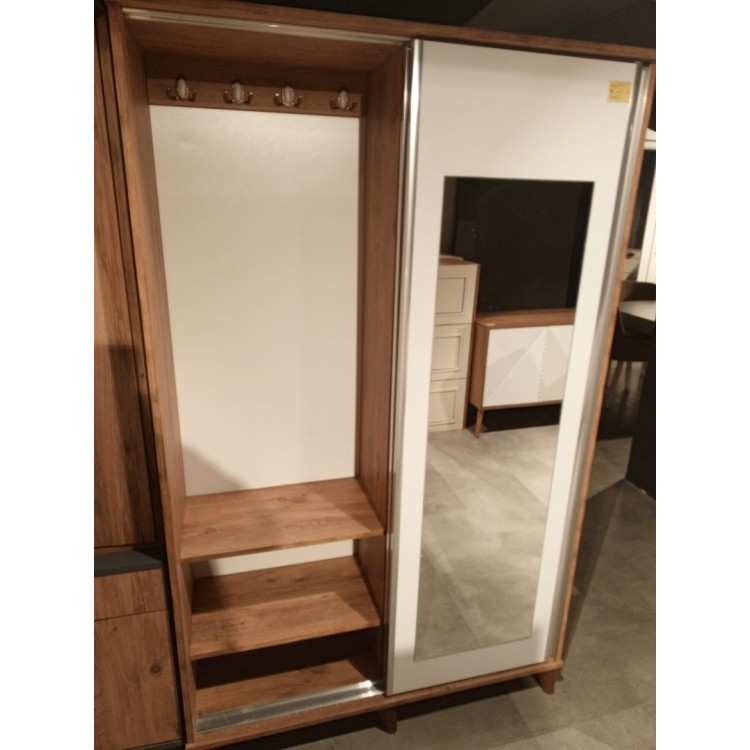 Sürgülü Portmanto 120 Cm Atlantik Çam-Aytaşı  (Özel Ölçü Ve Renk)