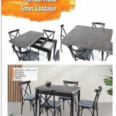 Masa Sandalye Takım 60x100